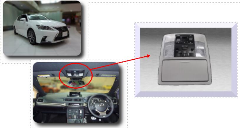 汽車(chē)頂部控制臺(tái)的分板切割.jpg